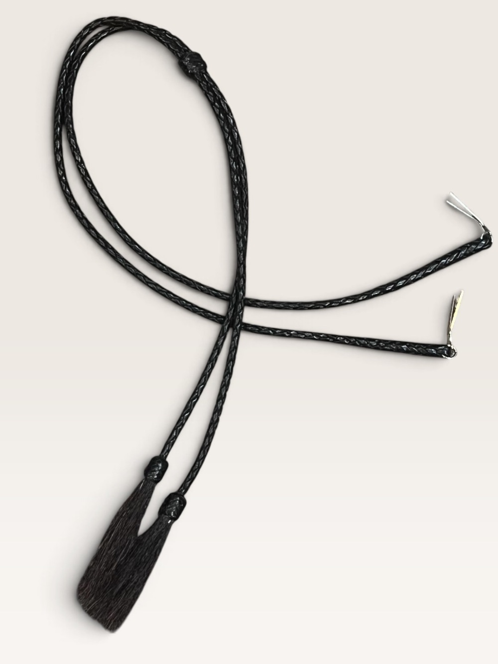 Braided Leather-Horse Hair ~ STAMPEDE STRING ~ Chin Strap/Hat/Cotter Pin